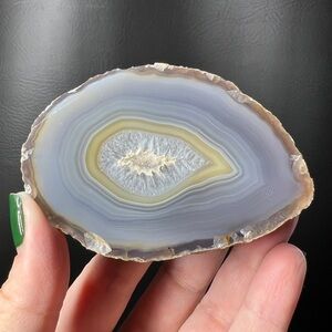 7.35 oz Polished Banded Agate Nodule - Agate Home Decor - Crystal Geode